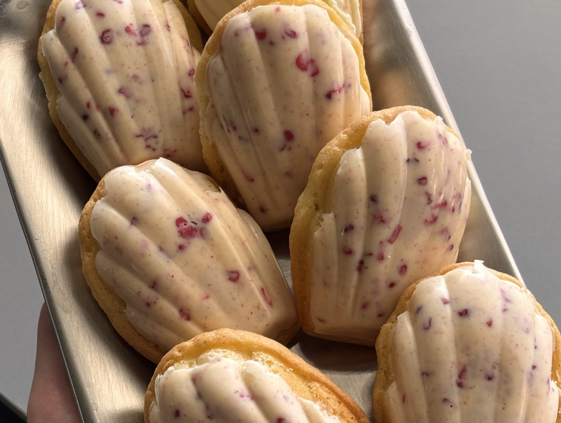 Raspberry Madeleines